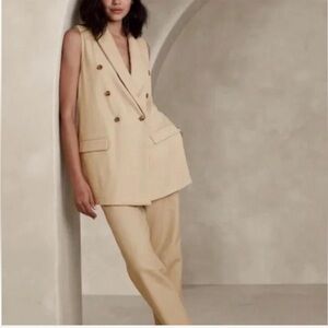 Banana Republic Beige Women's Vest Jacket